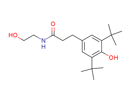 Benzenepropanamide,3,5-bis(1,1-dimethylethyl)- 4-hydroxy-N-(2-hydroxyethyl)-