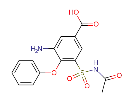 Benzoic acid, 3-[(acetylamino)sulfonyl]-5-amino-4-phenoxy-