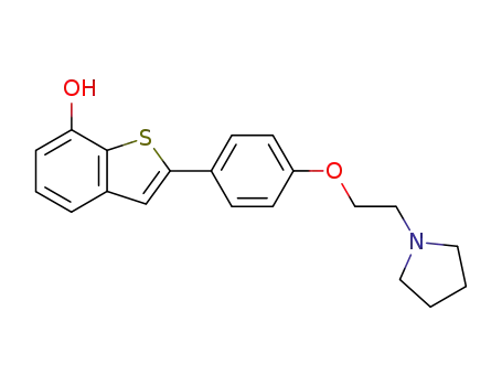7-hydroxy-2-[4-[2-(1-pyrrolidinyl)ethoxy]phenyl]benzo[b]thiophene