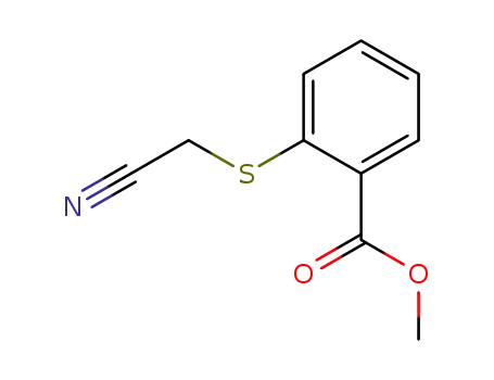 Molecular Structure of 57601-89-5 (METHYL 2-[(CYANOMETHYL)THIO]BENZOATE)