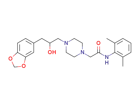 2-[4-(3-(2H-benzo[d]1,3-dioxolen-5-yl)-2-hydroxypropyl)piperazinyl]-N-(2,6-dimethylphenyl)acetamide