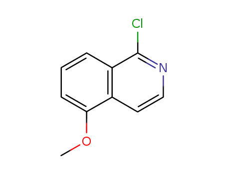 Molecular Structure of 106462-85-5 (1-CHLORO-5-METHOXYISOQUINOLINE)