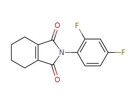 Molecular Structure of 59280-74-9 (1H-Isoindole-1,3(2H)-dione, 2-(2,4-difluorophenyl)-4,5,6,7-tetrahydro-)