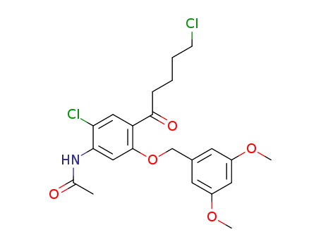 1-(4-acetylamino-5-chloro-2-(3,5-dimethoxy-benzyloxy)phenyl]-5-chloropentan-1-one