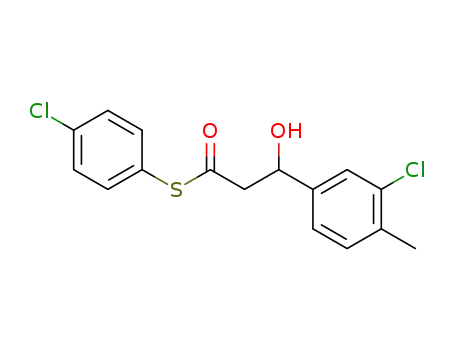 S-(4-Chlorophenyl) 3-(3-chloro-4-methylphenyl)-3-hydroxypropanethioate
