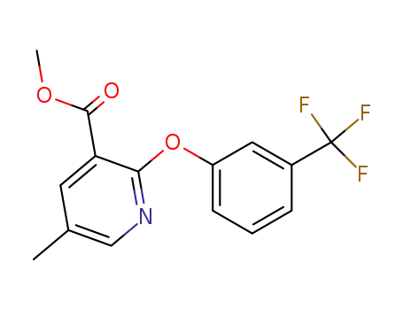3-Pyridinecarboxylic acid, 5-methyl-2-[3-(trifluoromethyl)phenoxy]-,
methyl ester