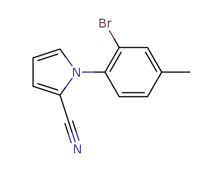 1H-Pyrrole-2-carbonitrile, 1-(2-bromo-4-methylphenyl)-