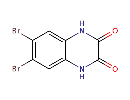 Molecular Structure of 89891-77-0 (2,3-Quinoxalinedione, 6,7-dibromo-1,4-dihydro-)