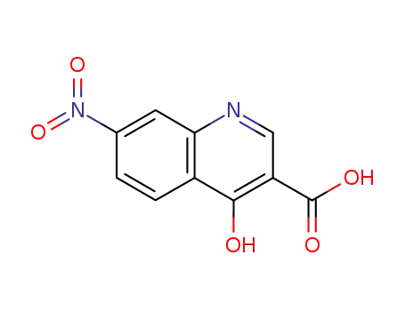 Molecular Structure of 40107-11-7 (7-nitro-4-oxo-1,4-dihydroquinoline-3-carboxylic acid)