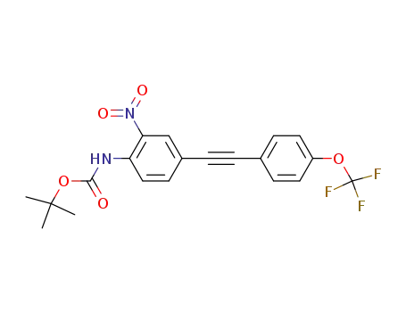 [2-nitro-4-(4-trifluoromethoxy-phenylethynyl)-phenyl]-carbamic acid tert.-butyl ester
