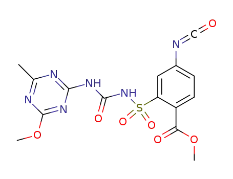2-Methoxycarbonyl-5-isocyanato-N-[(4-methoxy-6-methyl-1,3,5-triazin-2-yl)aminocarbonyl]benzenesulfonamide