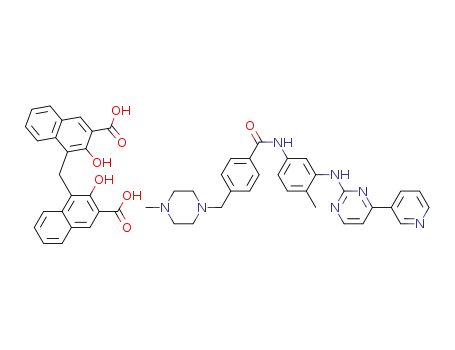 4-[(4-methyl-1-piperazinyl)methyl]-N-[4-methyl-3-[[4-(3-pyridinyl)-2-pyrimidinyl]amino]phenyl]-benzamide pamoate