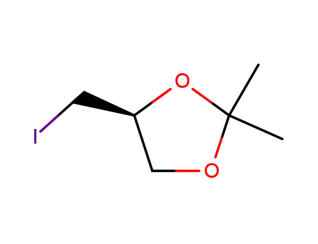 Molecular Structure of 23735-44-6 (2,2-DIMETHYL-4(S)-4-IODOMETHYL-1,3-DIOXALANE)