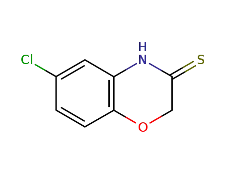 Molecular Structure of 26518-56-9 (2H-1,4-Benzoxazine-3(4H)-thione, 6-chloro-)