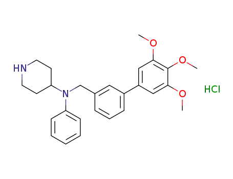 4-[N-Phenyl-N-[3-(3,4,5-trimethoxyphenyl)benzyl]amino]piperidine Hydrochloride