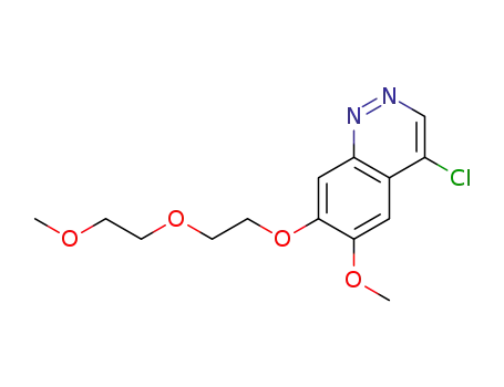Molecular Structure of 197359-53-8 (Cinnoline, 4-chloro-6-methoxy-7-[2-(2-methoxyethoxy)ethoxy]-)