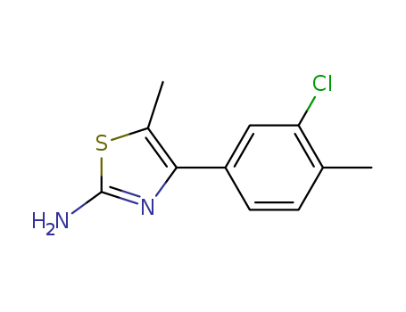 2-Thiazolamine,4-(3-chloro-4-methylphenyl)-5-methyl-