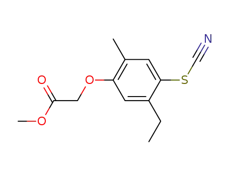 (5-Ethyl-2-methyl-4-thiocyanato-phenoxy)-acetic acid methyl ester