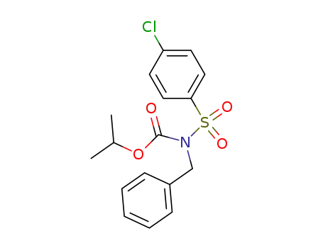 Isopropyl N-(p-chlorobenzenesulfonyl) N-benzyl carbamate