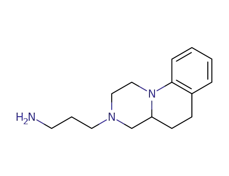 Molecular Structure of 182208-57-7 (3-(1,2,4,4a,5,6-hexahydro-pyrazino[1,2-a]quinolin-3-yl)-propylamine)