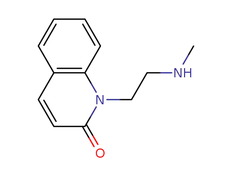 Molecular Structure of 113582-25-5 (2(1H)-Quinolinone,1-[2-(methylamino)ethyl]-(9CI))