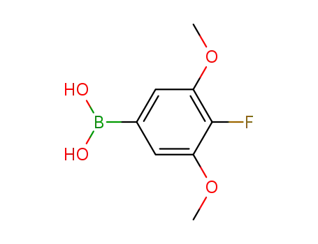 Molecular Structure of 482628-23-9 ((4-fluoro-3,5-dimethoxyphenyl)boronic acid)