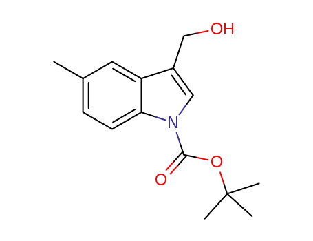 Molecular Structure of 914349-03-4 (1-Boc-3-hydroxymethyl-5-methylindole)