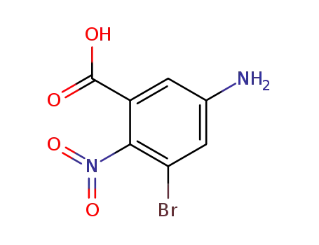 Molecular Structure of 60912-51-8 (3-BROMO-2-NITRO-5-AMINOBENZOIC ACID)