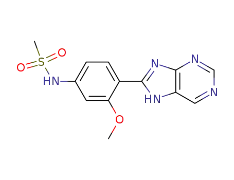 N-[3-methoxy-4-(7H-purin-8-yl)phenyl]methanesulfonamide