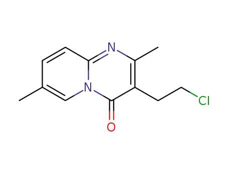 Molecular Structure of 58837-31-3 (3-(2-Chloroethyl)-2,7-dimethyl-(4H)-pyrido-(1,2a])
