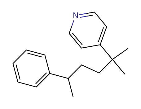 2-phenyl-5-methyl-5-(pyridin-4-yl)-hexane