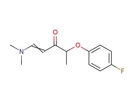 Molecular Structure of 1164512-49-5 (1-(DIMETHYLAMINO)-4-(4-FLUOROPHENOXY)-1-PENTEN-3-ONE)
