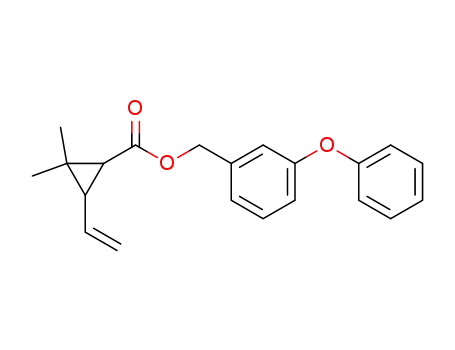 Molecular Structure of 36102-49-5 (Cyclopropanecarboxylic acid, 3-ethenyl-2,2-dimethyl-,
(3-phenoxyphenyl)methyl ester)