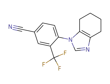 4-(4,5,6,7-tetrahydro-benzoimidazol-1-yl)-3-trifluoromethyl-benzonitrile