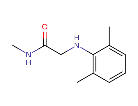 Molecular Structure of 55882-98-9 (Acetamide, 2-[(2,6-dimethylphenyl)amino]-N-methyl-)