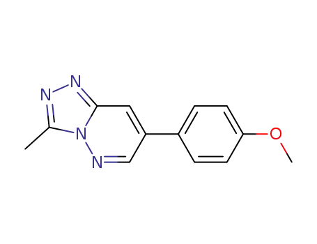 Molecular Structure of 100078-88-4 (7-(4-methoxyphenyl)-3-methyl[1,2,4]triazolo[4,3-b]pyridazine)