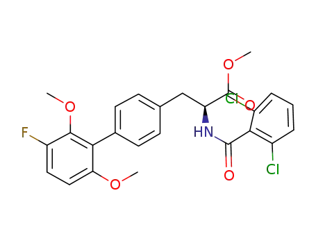 N-(2,6-dichlorobenzoyl)-4-(2,6-dimethoxy-3-fluorophenyl)-L-phenylalanine methyl ester