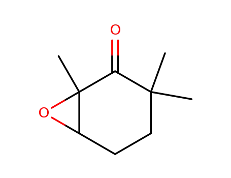 Molecular Structure of 29974-13-8 (7-Oxabicyclo[4.1.0]heptan-2-one, 1,3,3-trimethyl-)