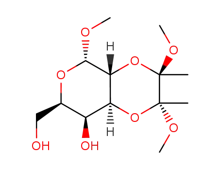 Molecular Structure of 176897-11-3 ((2'R,3'R)-methyl-2,3-O-(2',3'-dimethoxybutane-2',3'-diyl)-a-D-galactopyranoside)