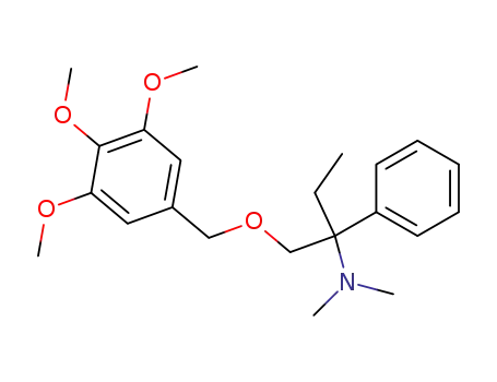 Molecular Structure of 78483-34-8 ((+)-1-[(3,4,5-trimethoxy)-benzyloxymethyl]-1-phenyl-N,N-dimethyl-n-propylamine)