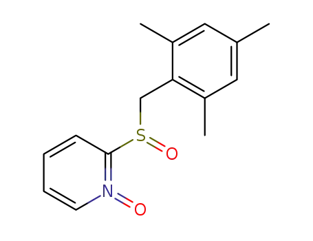 Molecular Structure of 60264-18-8 (Pyridine, 2-[[(2,4,6-trimethylphenyl)methyl]sulfinyl]-, 1-oxide)