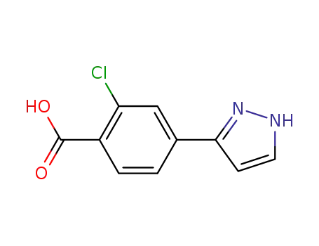 2-Chloro-4-(1H-pyrazol-3-yl)-benzoic acid