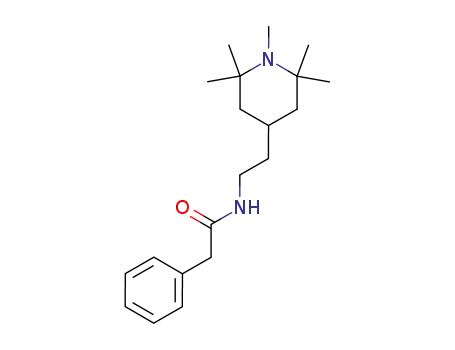 Molecular Structure of 53049-87-9 (Benzeneacetamide, N-[2-(1,2,2,6,6-pentamethyl-4-piperidinyl)ethyl]-)