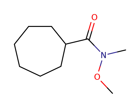 Molecular Structure of 253429-08-2 (N-methoxy-N-methylcycloheptanecarboxamide)