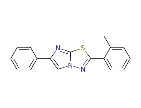 6-phenyl-2-<i>o</i>-tolyl-imidazo[2,1-<i>b</i>][1,3,4]thiadiazole