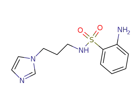 Molecular Structure of 143356-78-9 (Benzenesulfonamide, 2-amino-N-[3-(1H-imidazol-1-yl)propyl]-)