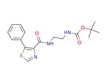t-butyl [2-(5-phenyl-4-thiazolecarboxamido)ethyl]carbamate