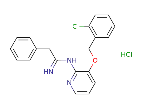 N-(3-(2-Chlorobenzyloxy)-2-pyridyl)phenylacetamidine hydrochloride