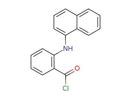 Molecular Structure of 55290-88-5 (Benzoyl chloride, 2-(1-naphthalenylamino)-)