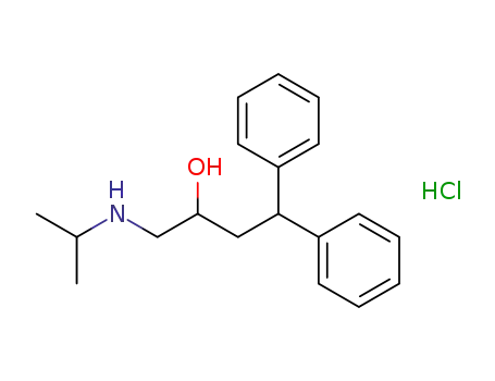 Molecular Structure of 68162-52-7 (4,4-diphenyl-1-(propan-2-ylamino)butan-2-ol)